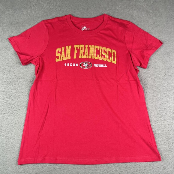 San Francisco 49ers Shirt Womens Large Red NFL Football Graphic Tee T-Shirt - Picture 1 of 8